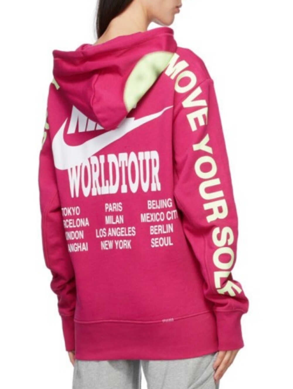 Nike Pink Worldtour Sportswear Hoodie Size Large